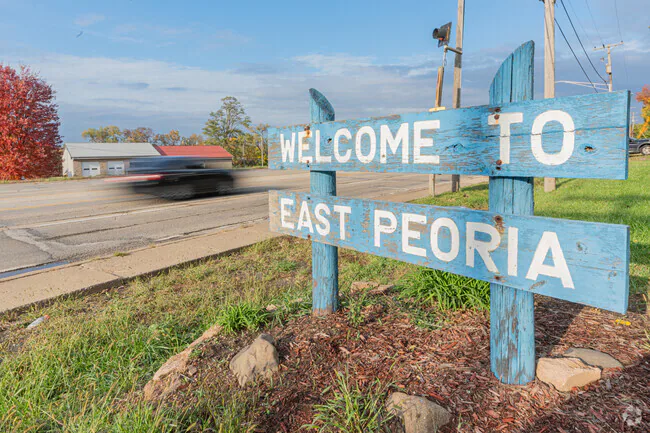 East Peoria Welcome Sign